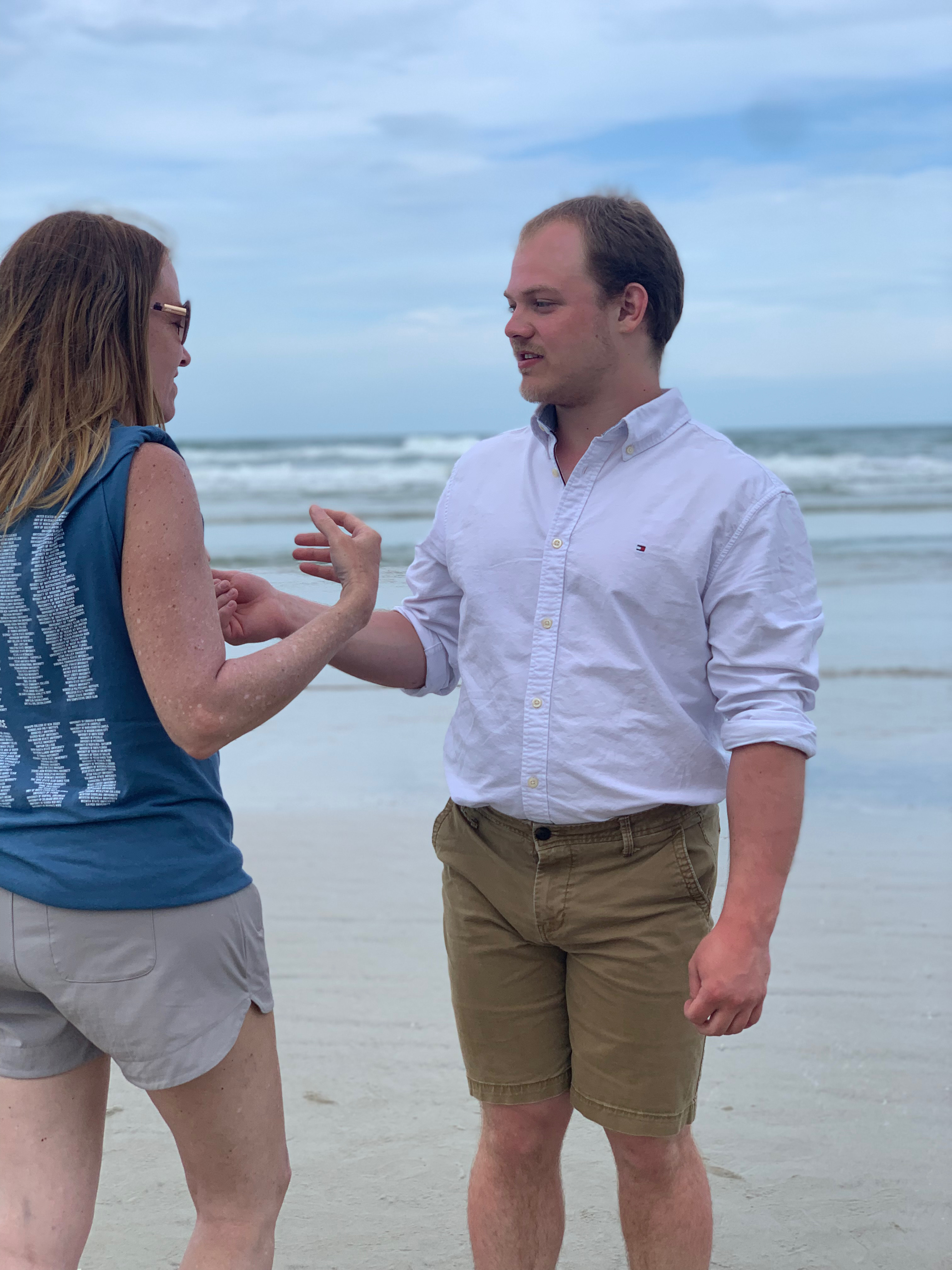 Another picture of John Samson after cheering in Daytona